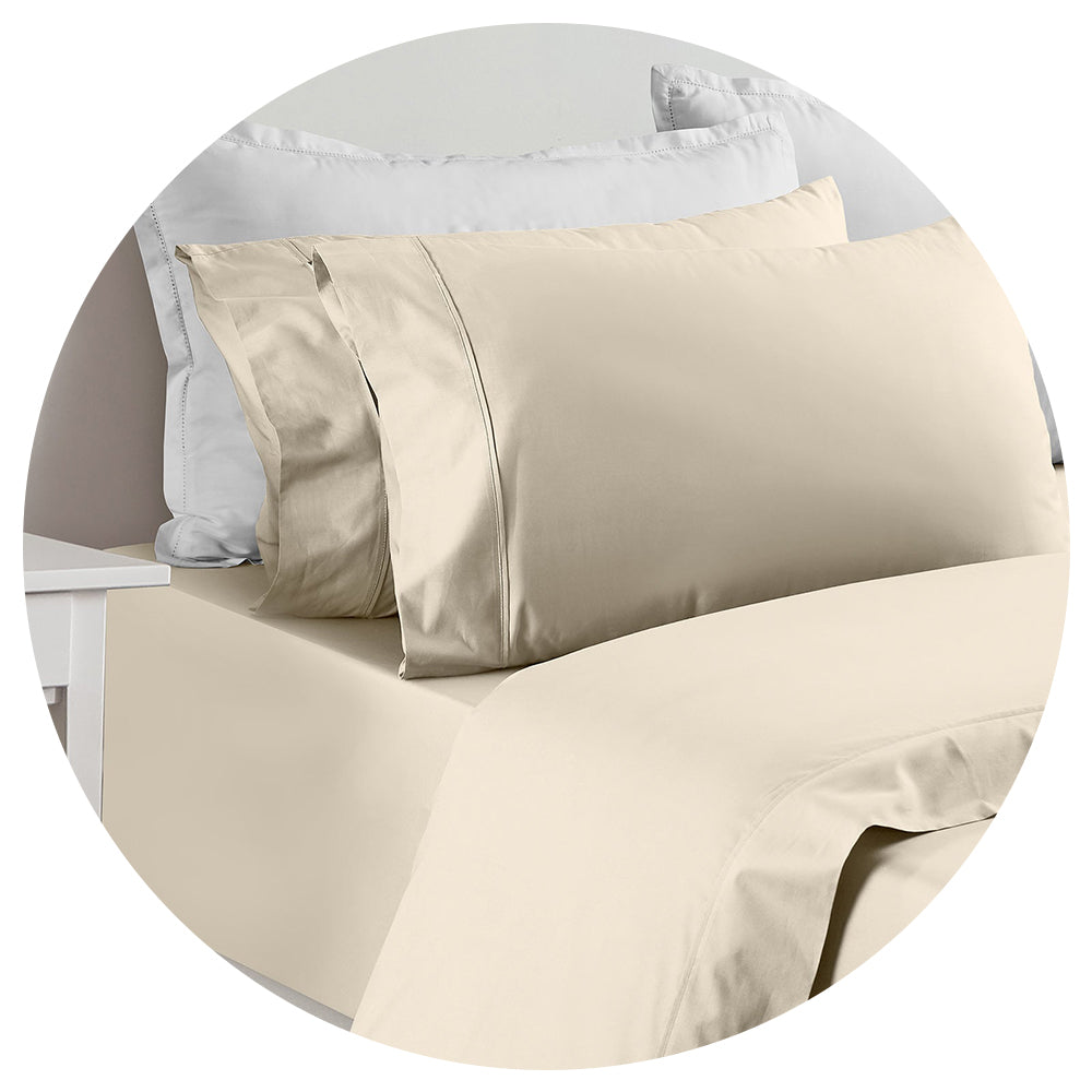 Renee Taylor 1500 Thread Count Cotton Blend Sheet Sets King Ivory