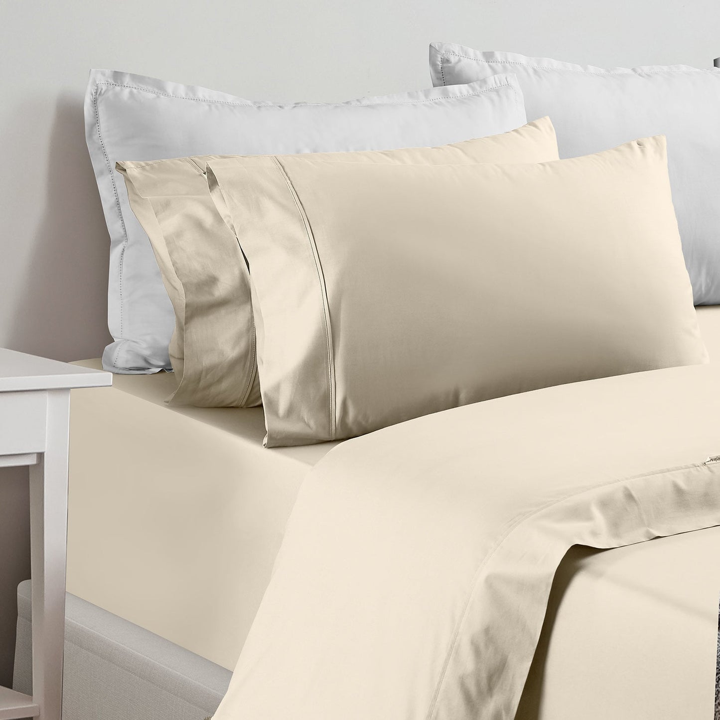 Renee Taylor 1500 Thread Count Cotton Blend Sheet Sets King Ivory