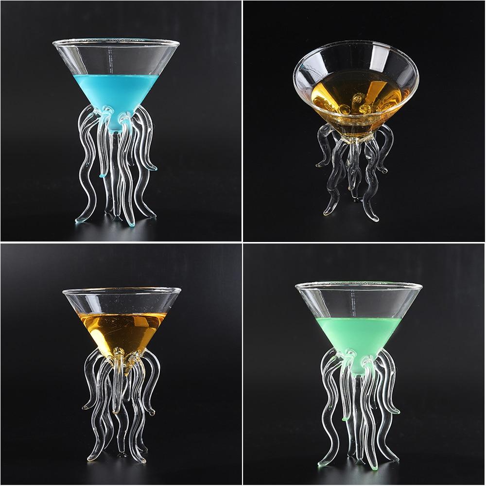 Octopus 13Cm Cocktail Glass Shot Transparent Jellyfish Cup Drinkware