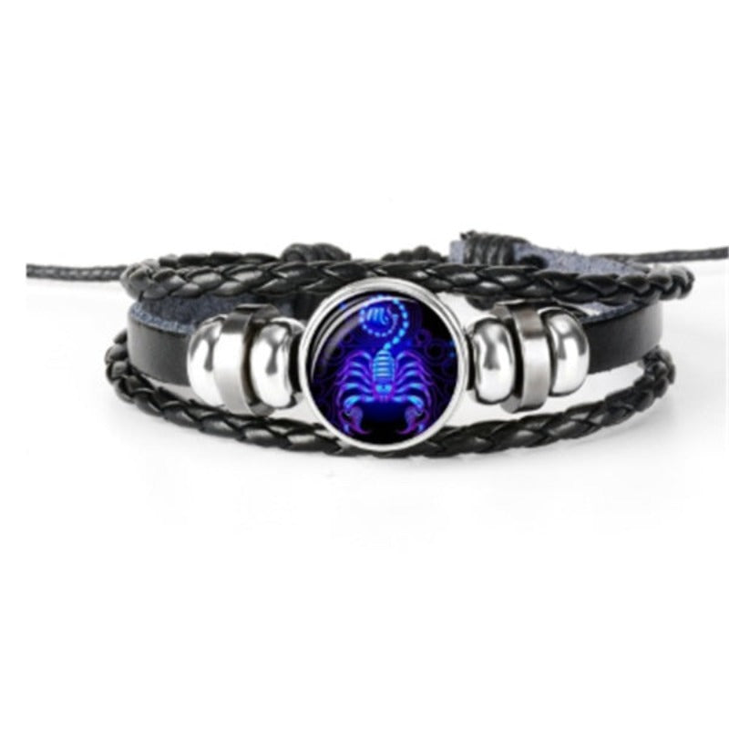 Veile Studios Zodiac Constellation Braided Design Bracelet For Men Women And Kids Fashion Jewellery