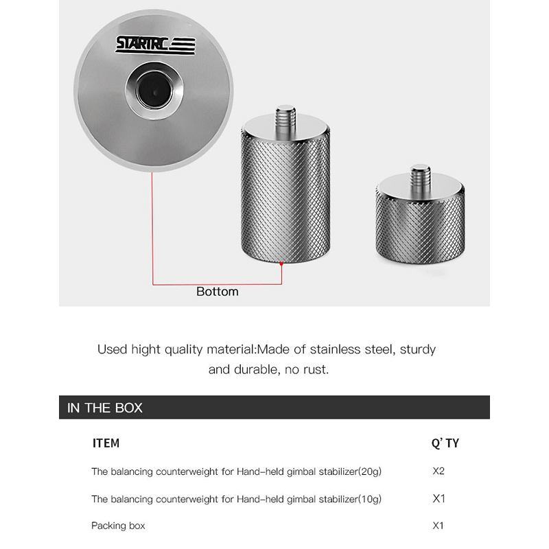 50 Gram Anti Shake Counterweight For Dji Osmo Mobile 3 And Om 4 Gimbal Stabiliser