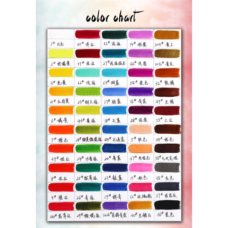 50 Colours Watercolour Paint Set In Portable Metal Box