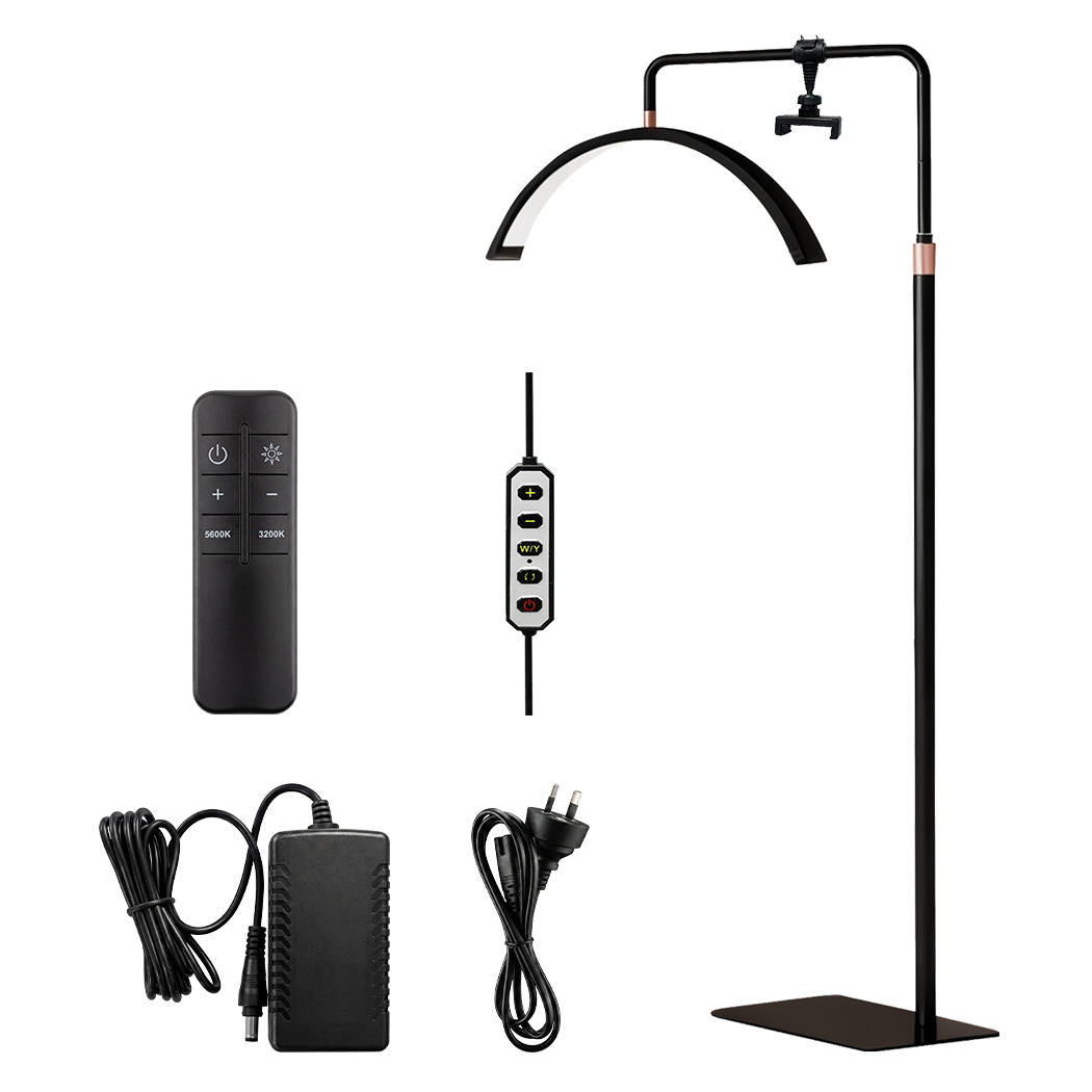 Emitto Half Moon Led Lash Light Adjustable Height 5 Color Temps 4000Lm