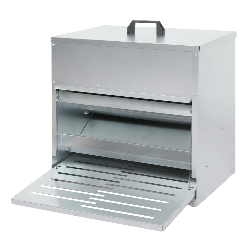 Pawz 10Kg Auto Chicken Feeder Dispenser Galvanised Steel