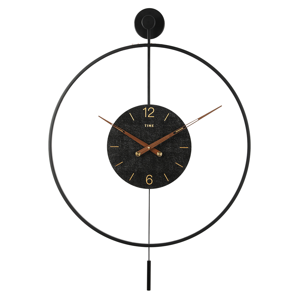 Yezi Round Wall Clock 60Cm Large Modern Home Decoration