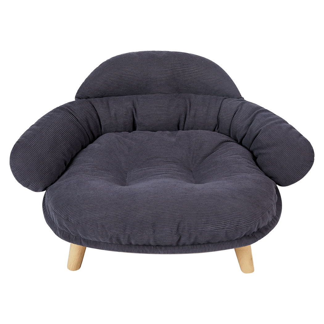 Pawz Elevated Pet Dog Cat Sofa Bed Couch Xl Size Grey