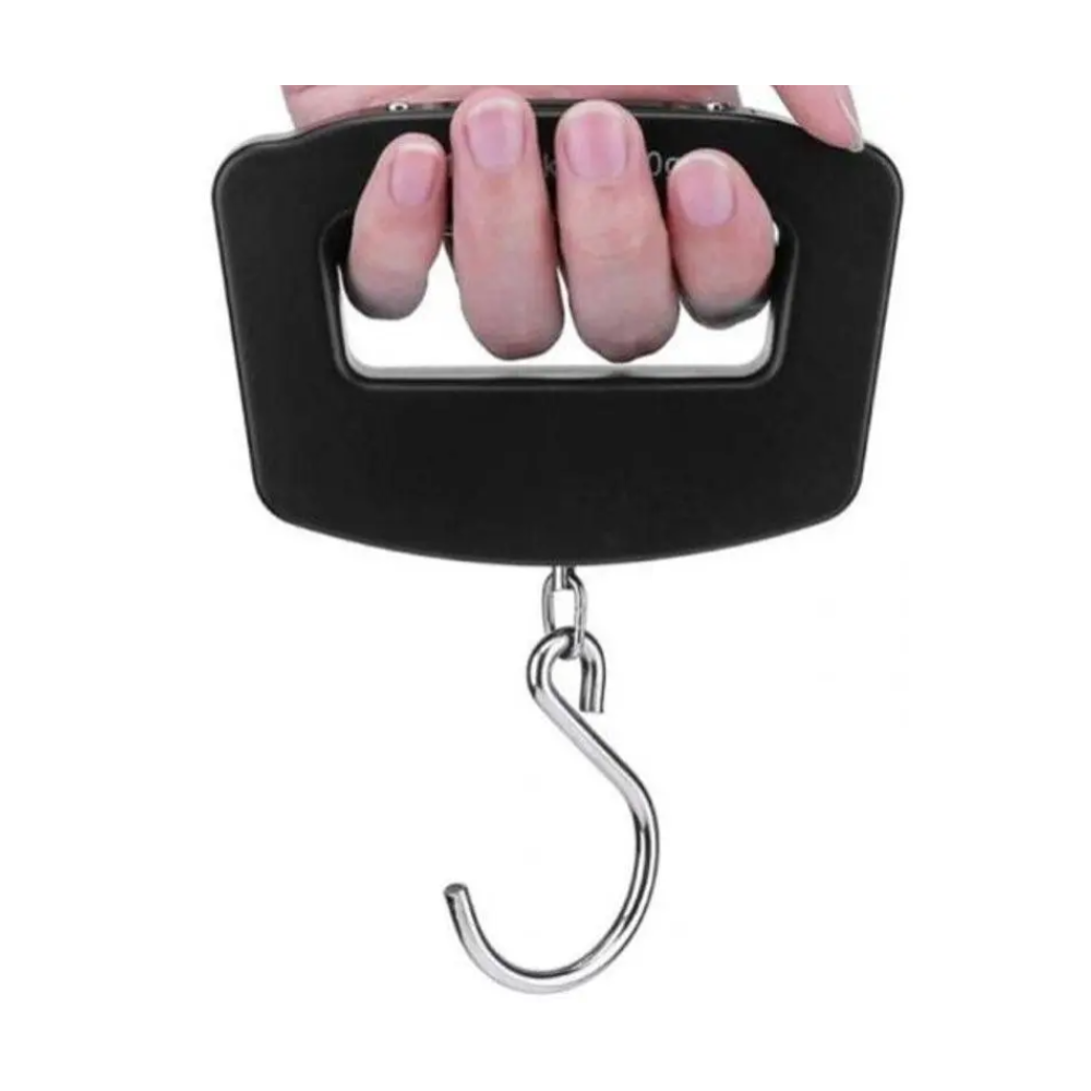 50Kg / 10G Hook Electronic Portable Scale Black
