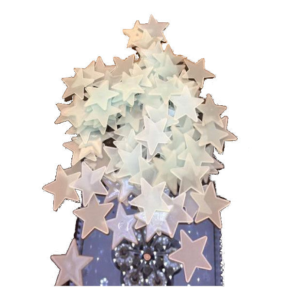 50Pcs 3D Stars Glow In The Dark Wall Stickers Luminous Fluorescent Decor