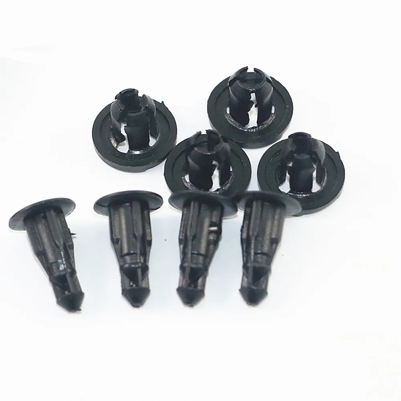 50Pcs 8Mm Auto Fasteners Rivets Clip Car Bumper Door Panel Fender Liner Retainer