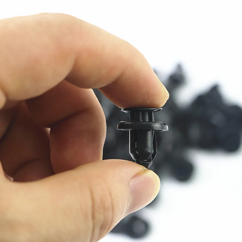 50Pcs 8Mm Auto Fasteners Rivets Clip Car Bumper Door Panel Fender Liner Retainer