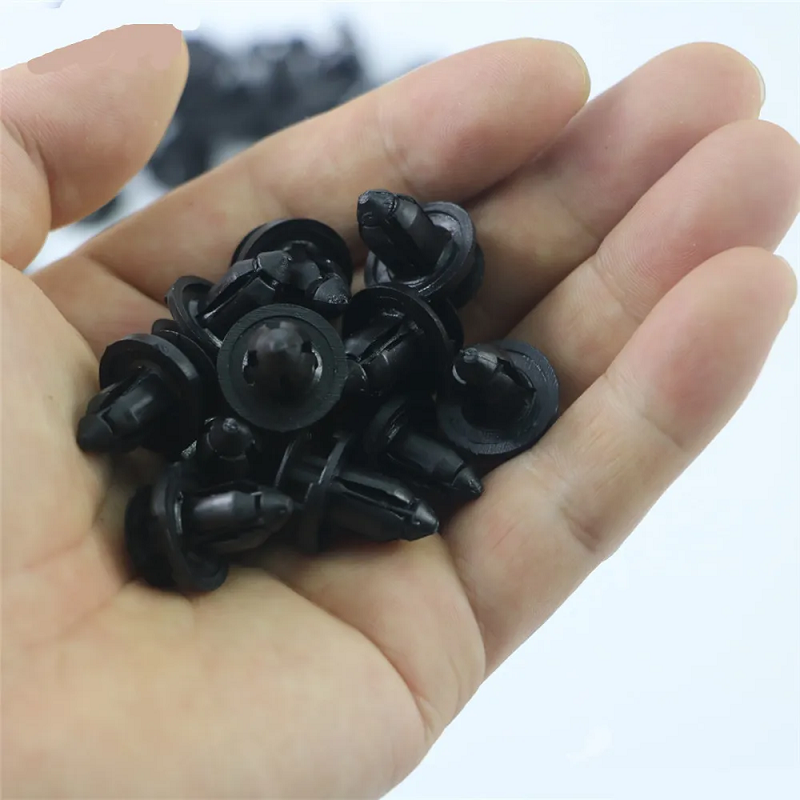 50Pcs 8Mm Auto Fasteners Rivets Clip Car Bumper Door Panel Fender Liner Retainer