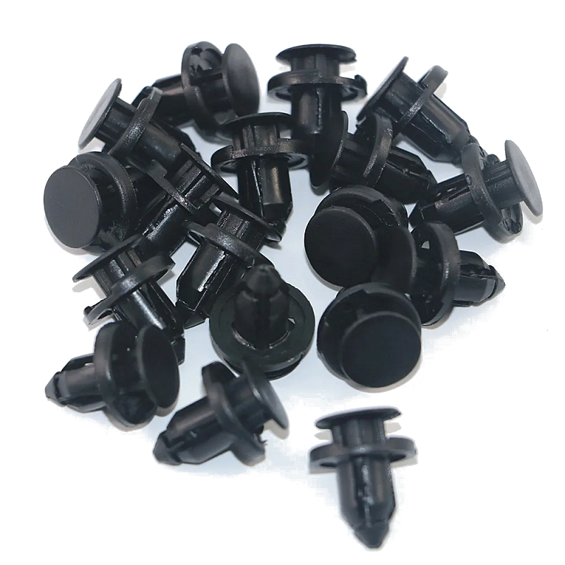 50Pcs 8Mm Auto Fasteners Rivets Clip Car Bumper Door Panel Fender Liner Retainer