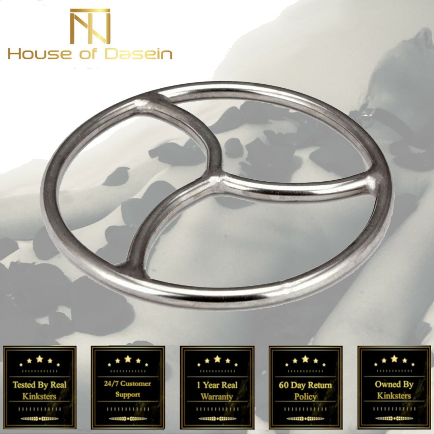 Suspension Ring Bondage Shibari Metal Hoop Kink Fetish Restraints