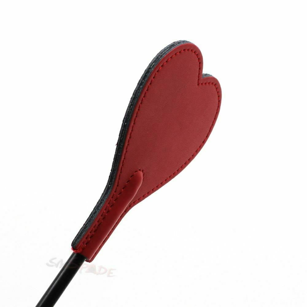 Bdsm Heart Riding Crop Spanking Whip Red Impact Play Fetish