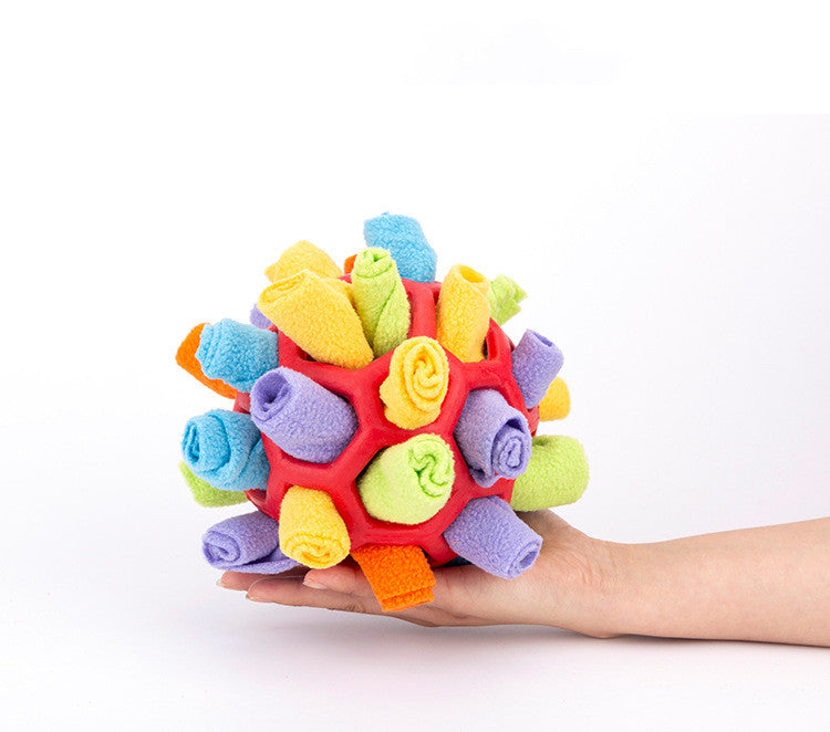 Dog Snuffle Ball Slow Feeding Treat Hiding Pet Toy