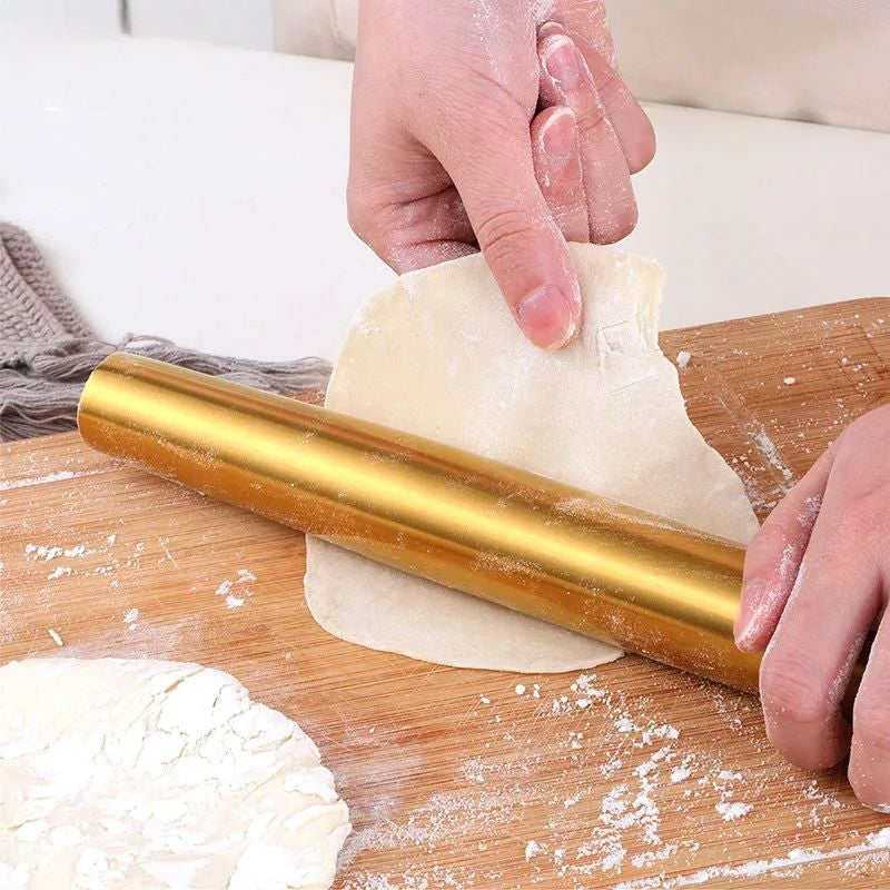 Stainless Steel Rolling Pin For Restaurant Kitchenware And Baking Accessories