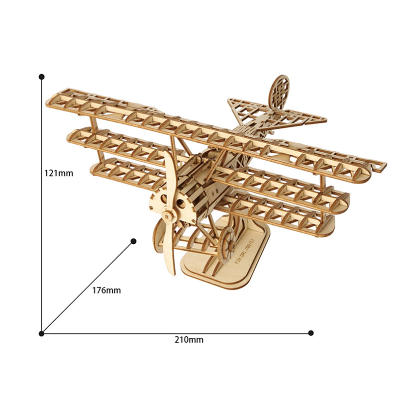 Airplane Model 3D Laser Cutting Puzzle Assembly Toy For Kids