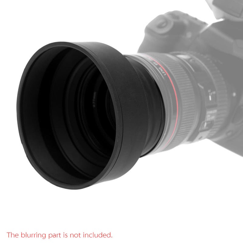 58Mm Altura Photo Collapsible Rubber Lens Hood For Canon Rebel T5i 700D 650D 600D 550D 500D 450D 400D 350D 300D 1100D