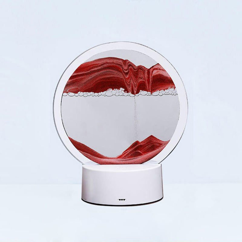 Sand Painting Lamp Remote Control Rgb Led Night Light Quicksand Table Desk