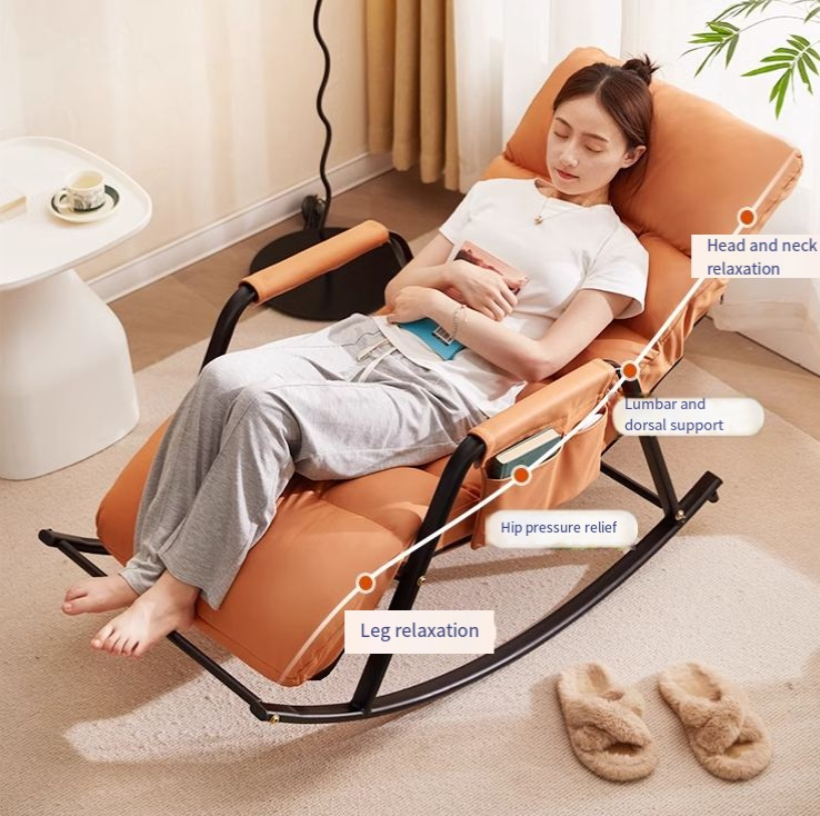Rocking Chair Adult Lounge Balcony Home Leisure Single Lazy Person Sofa