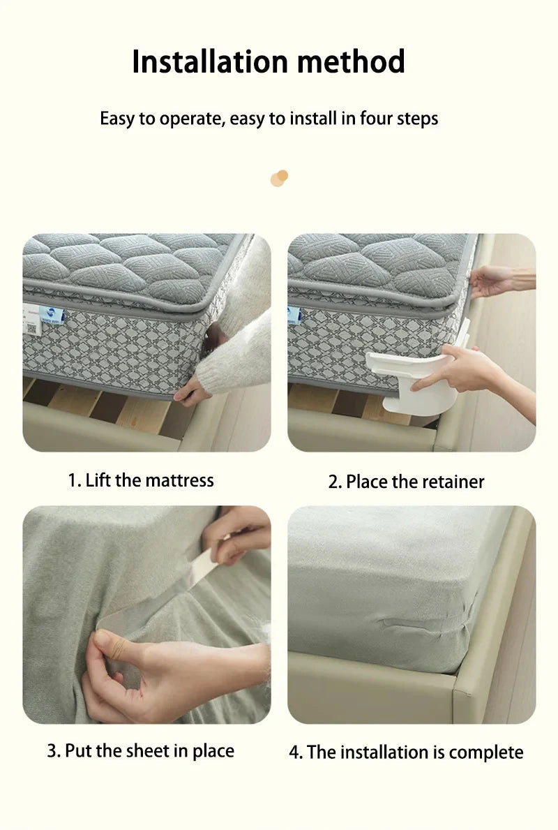 4Pcs Bed Corner Sheet Grippers Straps Heavy Duty Mattress For All Sizes Non Slip Holders Secure Sheets