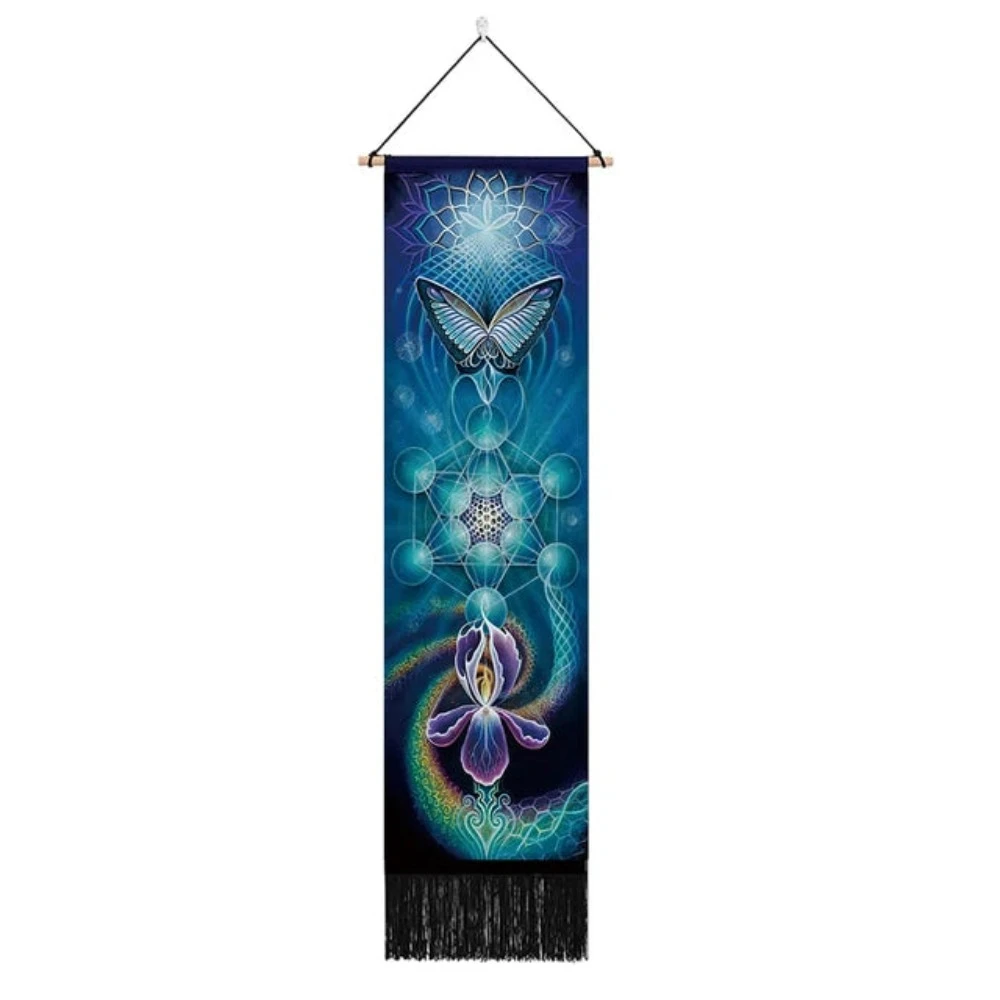 Seven Chakra Tapestry Hippie Mandala Chakras Wall Hanging Fabric Yoga Meditation Tapestries For Spiritual Room Decor