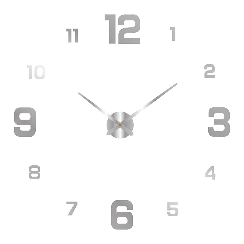 Diy Frameless Creative Wall Clock Decal: A Silent And Stylish Addition For Home Decor Ideal Living Rooms Offices