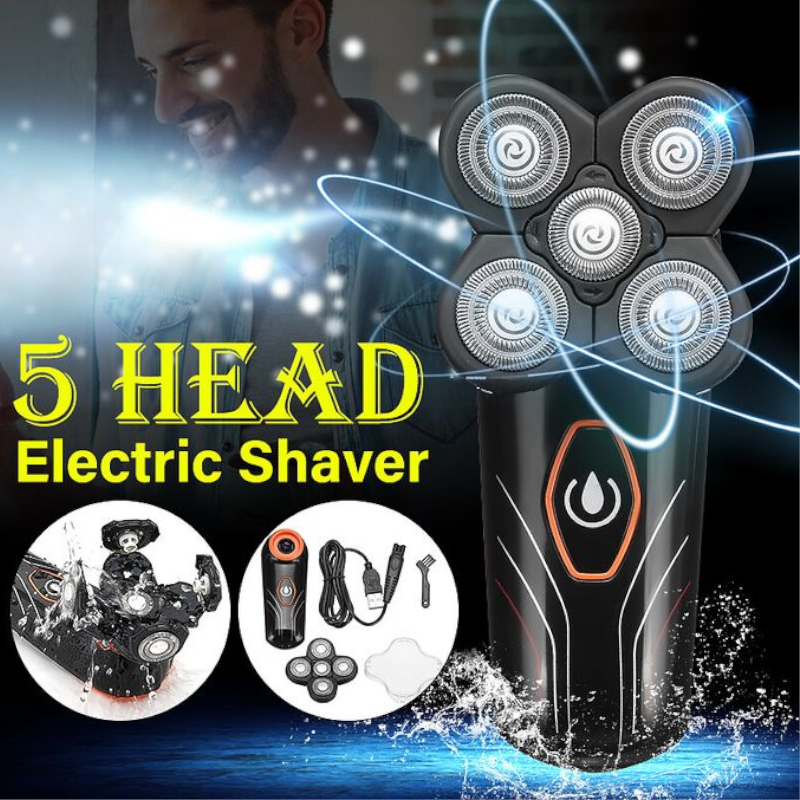 5 Heads Electric Floating Shaving Razor Intelligent Speedy Men's Shaver Waterproof