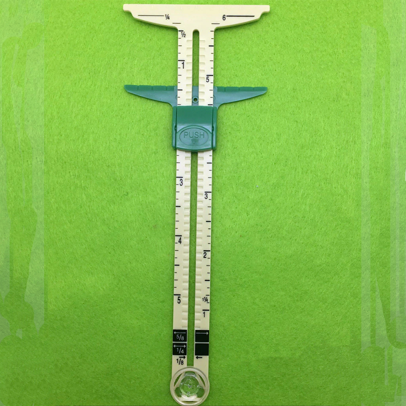 5 In 1 Sliding Gauge With Cmeasuring Sewing Tool Ruler Patchwork Tailor Accessories Home Use