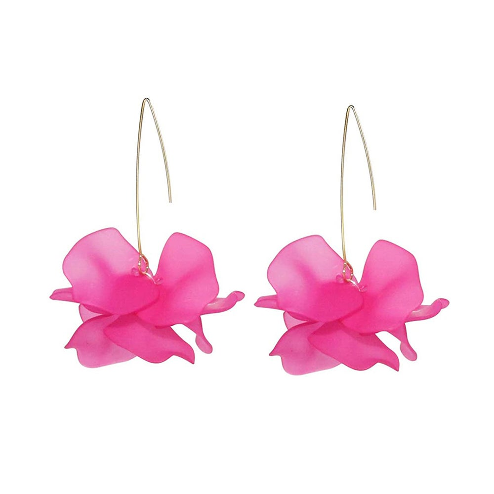 Veile Studios 5Pairs Of Barbie Inspired Earrings Dangling Drop Statement Accessories Women Pink