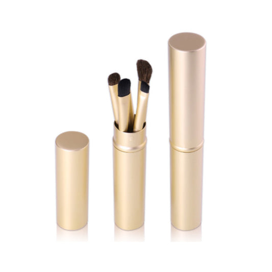 5 Pieces Professional Eyeshadow Brush Makeup Kit Designer Tools Gold