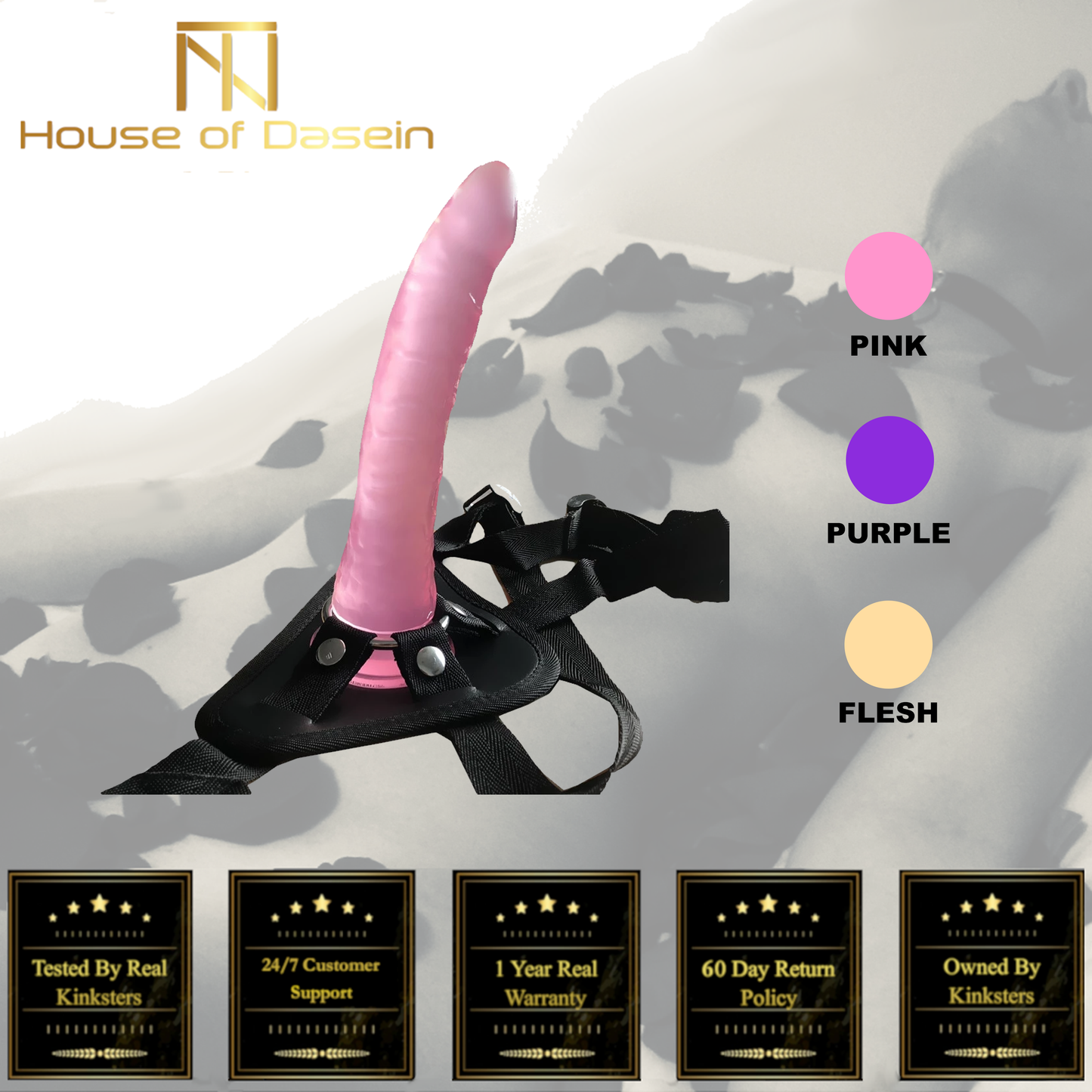 Realistic Jelly Dildo Strapon Harness Couples On