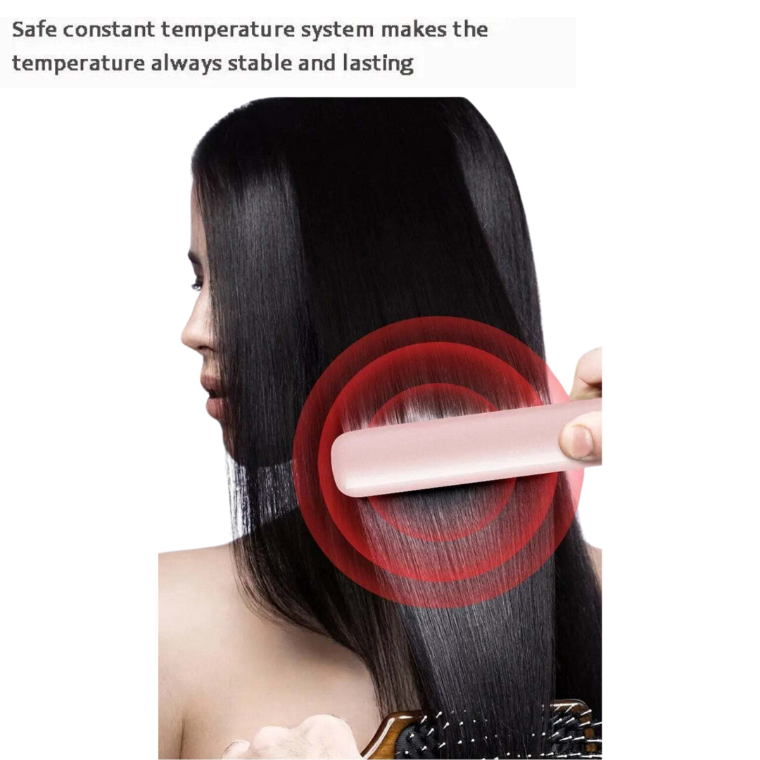 Usb Rechargeable Portable Mini Wireless Curling Iron Hair Straightener Dual Purpose