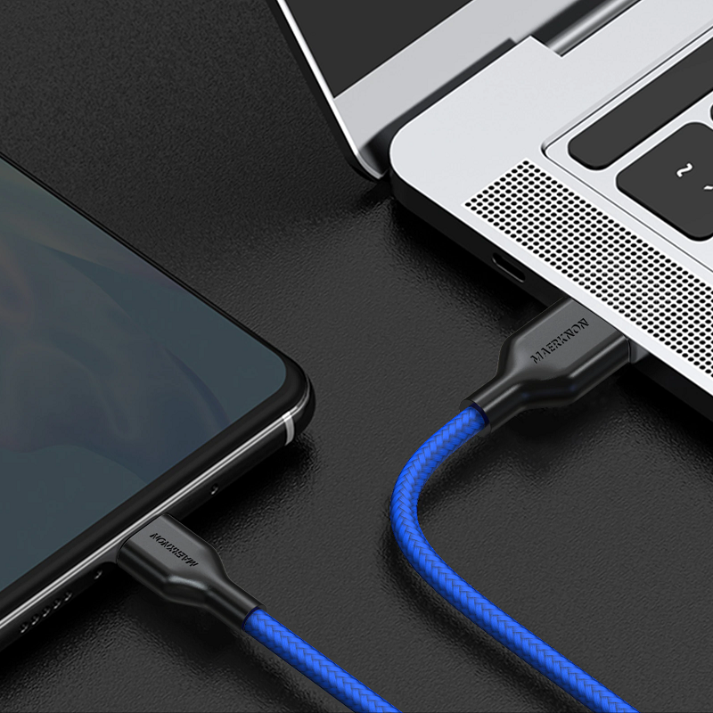 1.8 M Usb Type C 5A Super Fast Charge Cable For Huawei P10 / Mate10 P20 P9 Sapphire Blue