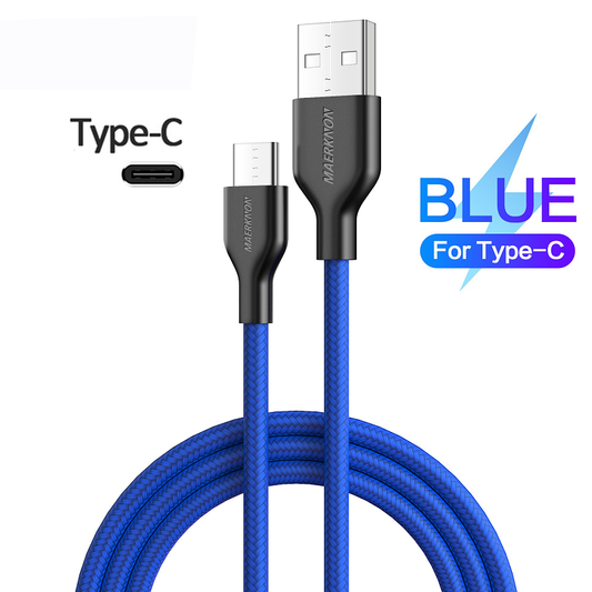 1.8 M Usb Type C 5A Super Fast Charge Cable For Huawei P10 / Mate10 P20 P9 Sapphire Blue