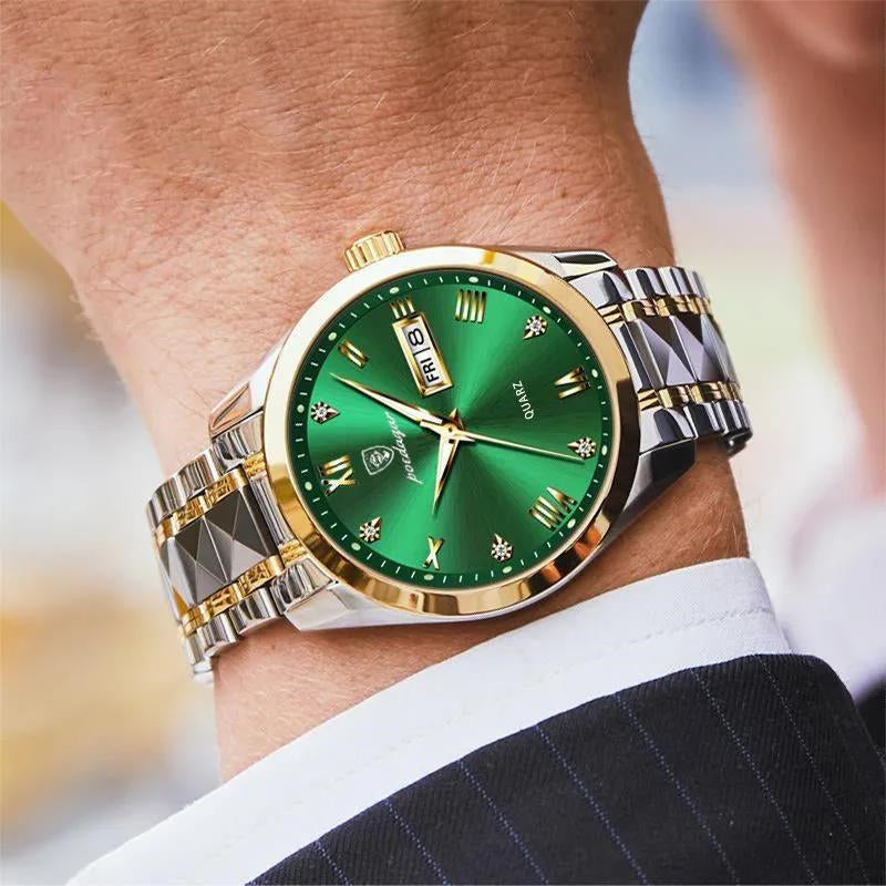 Veile Studios Waterproof Luminous Double Calendar Men's Wrist Watch Jewelry