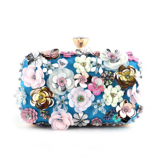 Flower Evening Clutch Bag Handbag Women's Accessories