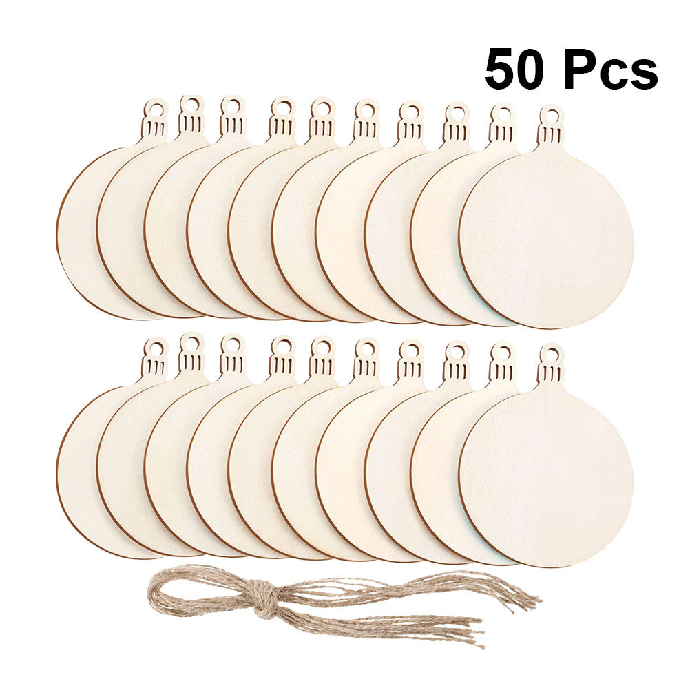 50Pcs Diy Bauble Christmas Decorations