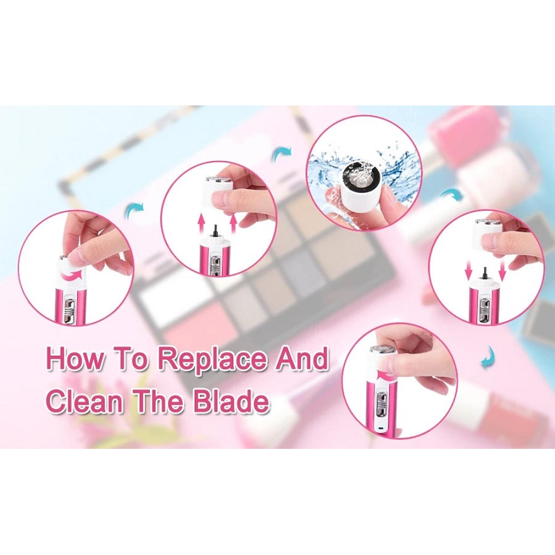 5 In 1 Electric Hair Removal Epilator Wet&Dry Lady Shaver Nose Trimmer Eyebrow Shaper Leg Armpit Bikini Women Razor