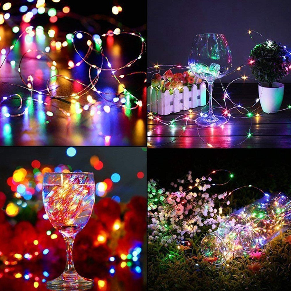 5M/10M/20M/30M Copper Wire String Lights Battery Powered Waterproof Indoor Outdoor