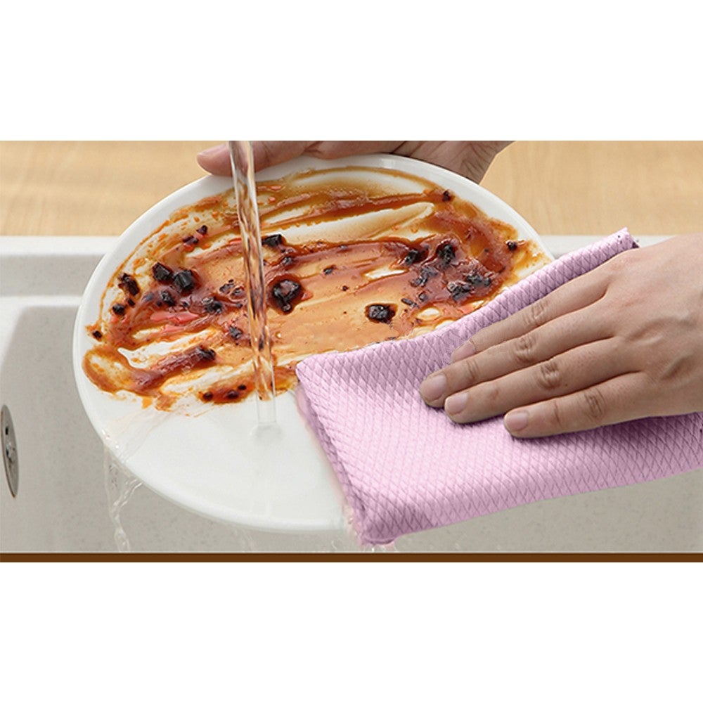5Pcs/10Pcs Fish Scale Microfiber Cleaning Cloths
