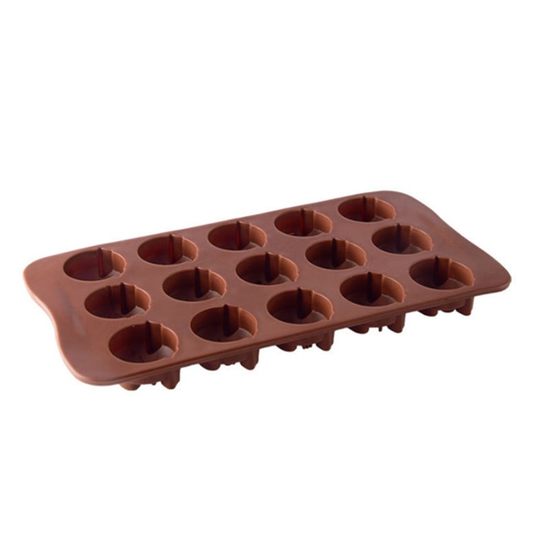 5Pcs 15-Grid Pig Shaped Mold Silicone Chocolate Pudding Pastry Ice Tray Mould