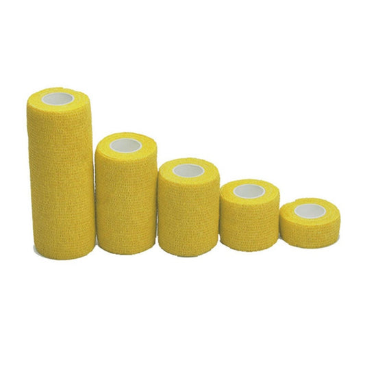 5Pcs Protective Self Viscoelastic Bandage Non Woven Adhesive For First Aid Sports