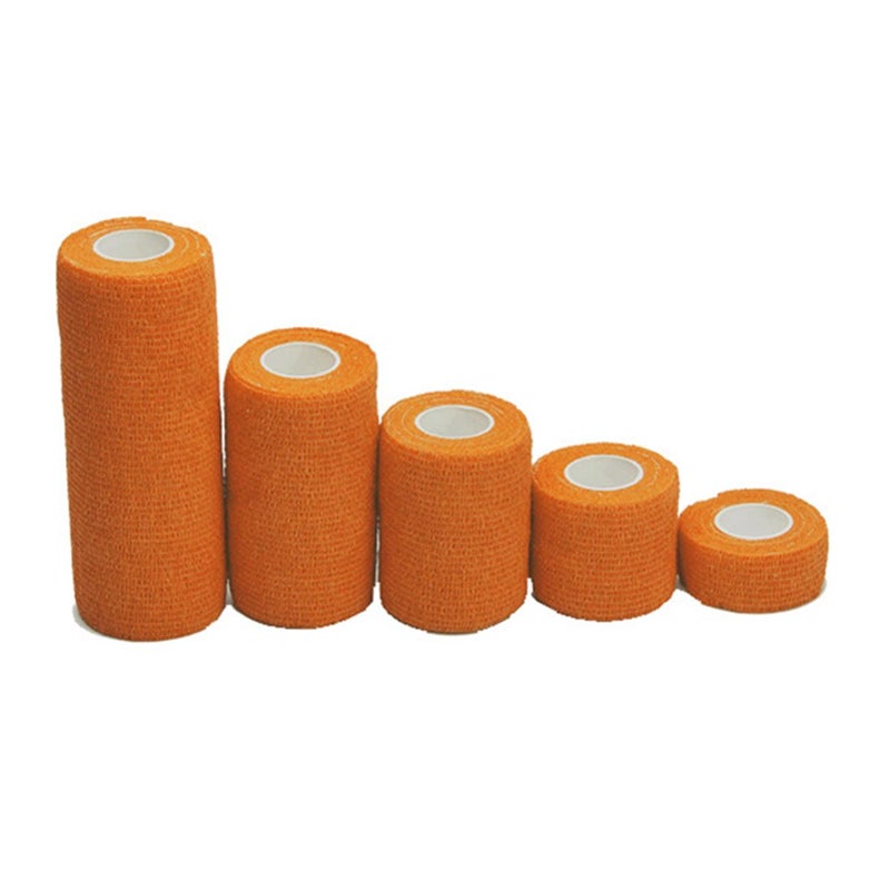 5Pcs Protective Self Viscoelastic Bandage Non Woven Adhesive For First Aid Sports