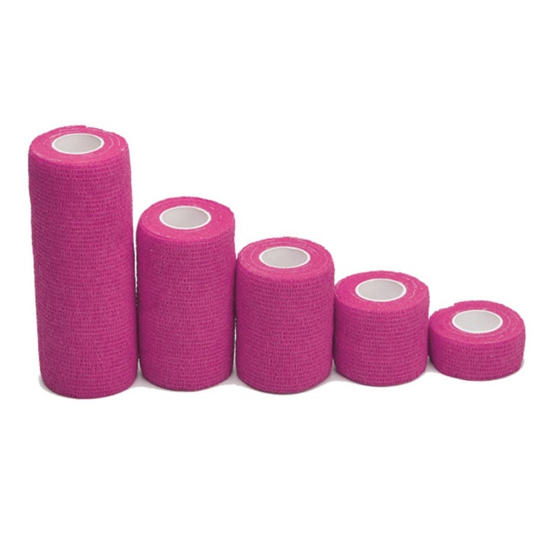 5Pcs Protective Self Viscoelastic Bandage Non Woven Adhesive For First Aid Sports