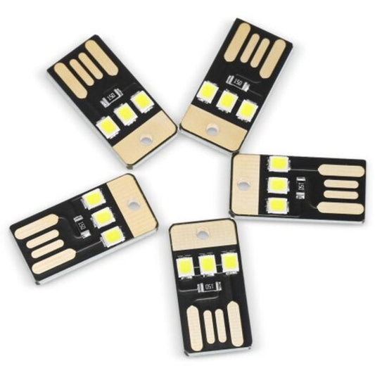 5Pcs Usb Led Mini Flashlight White Light