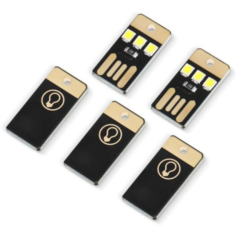 5Pcs Usb Led Mini Flashlight White Light