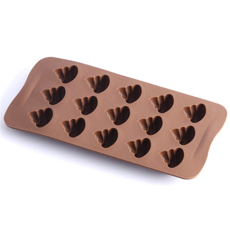 5Pcs 15-Grid Stool Poop Shaped Mold Silicone Chocolate Pudding Pastry Ice Tray