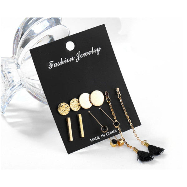 Veile Studios 5Pcs Fashionable And Simple Ear Nailswafer Tape Earrings Lines