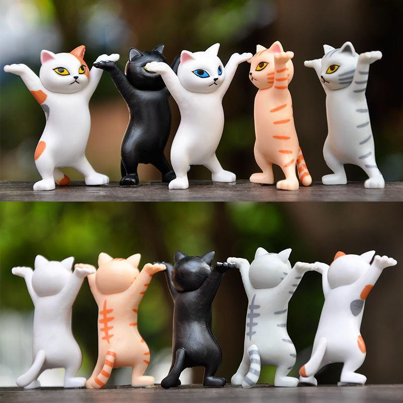 5Pc / Set Cute Cat Pen Holders Desk Accessories